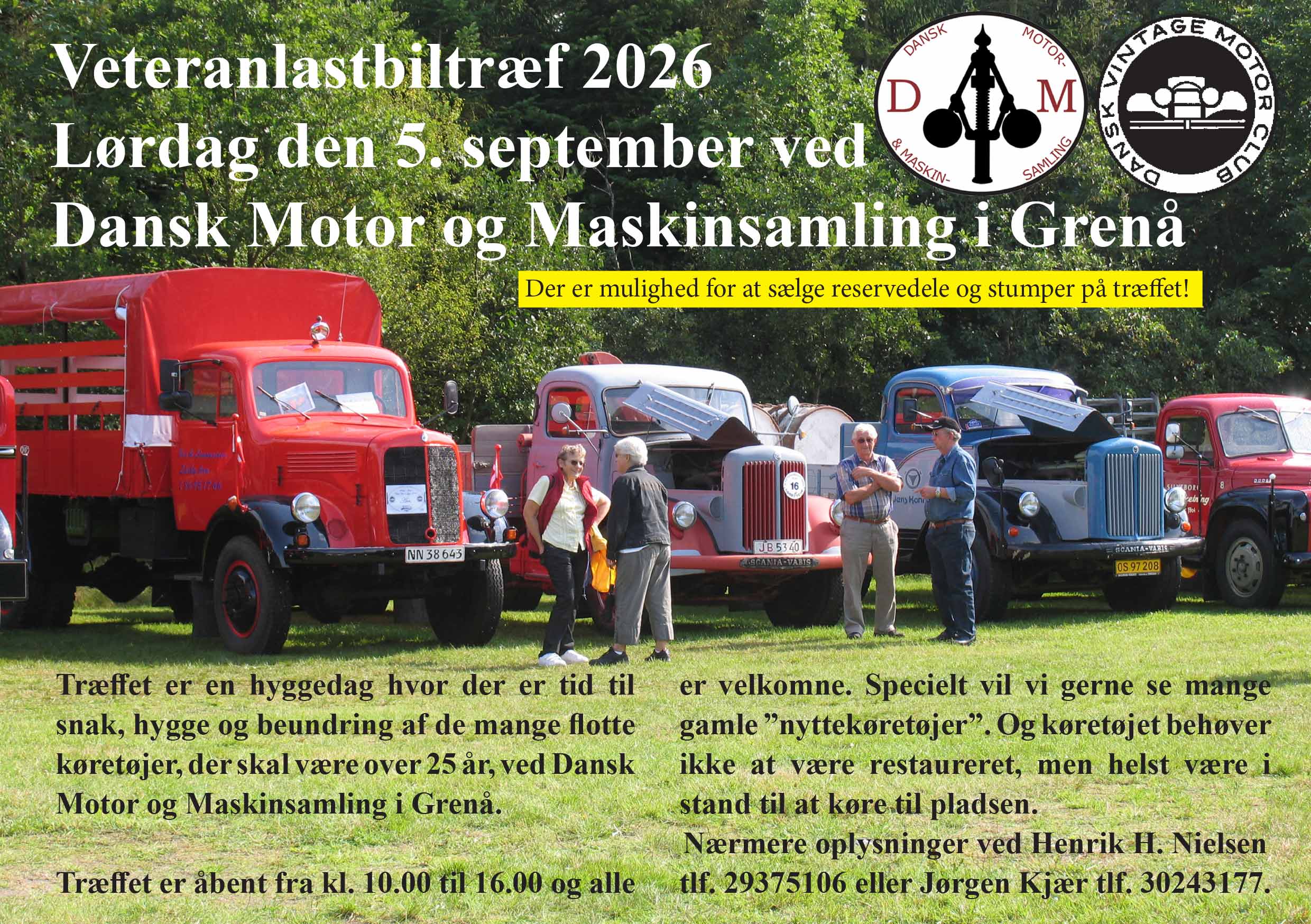 Veteranlastbiltræf 2026 – 5. september Veteranlastbiltræf 2026 - 5. september